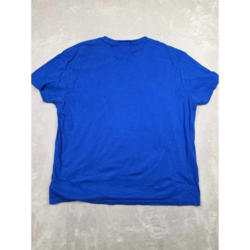Polo Sport Ralph Lauren T-Shirt Mens XL Blue Graphic Classic Fit Faded